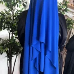 HIJAB MOUSSELINE BLEU ROI