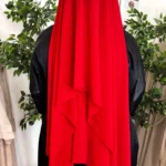 HIJAB MOUSSELINE ROUGE FRAMBOISE