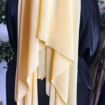 Hijab Mousseline Jaune pastel