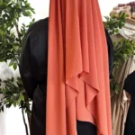 HIJAB MOUSSELINE BRIQUE