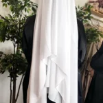 Hijab  Mousseline Blanc