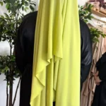 Hijab mousseline vert pomme