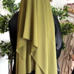 Hijab mousseline kaki