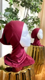 Cagoule Sous Hijab Bordeaux – Image 2