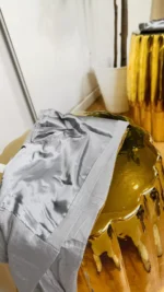 Visuel bonnet satiné gris