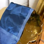 Visuel Bonnet Satiné bleu