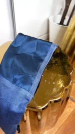 Visuel Bonnet Satiné bleu