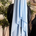 Hijab  Mousseline Bleu Ciel