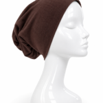 Bonnet Tube Fermé Taupe Marron