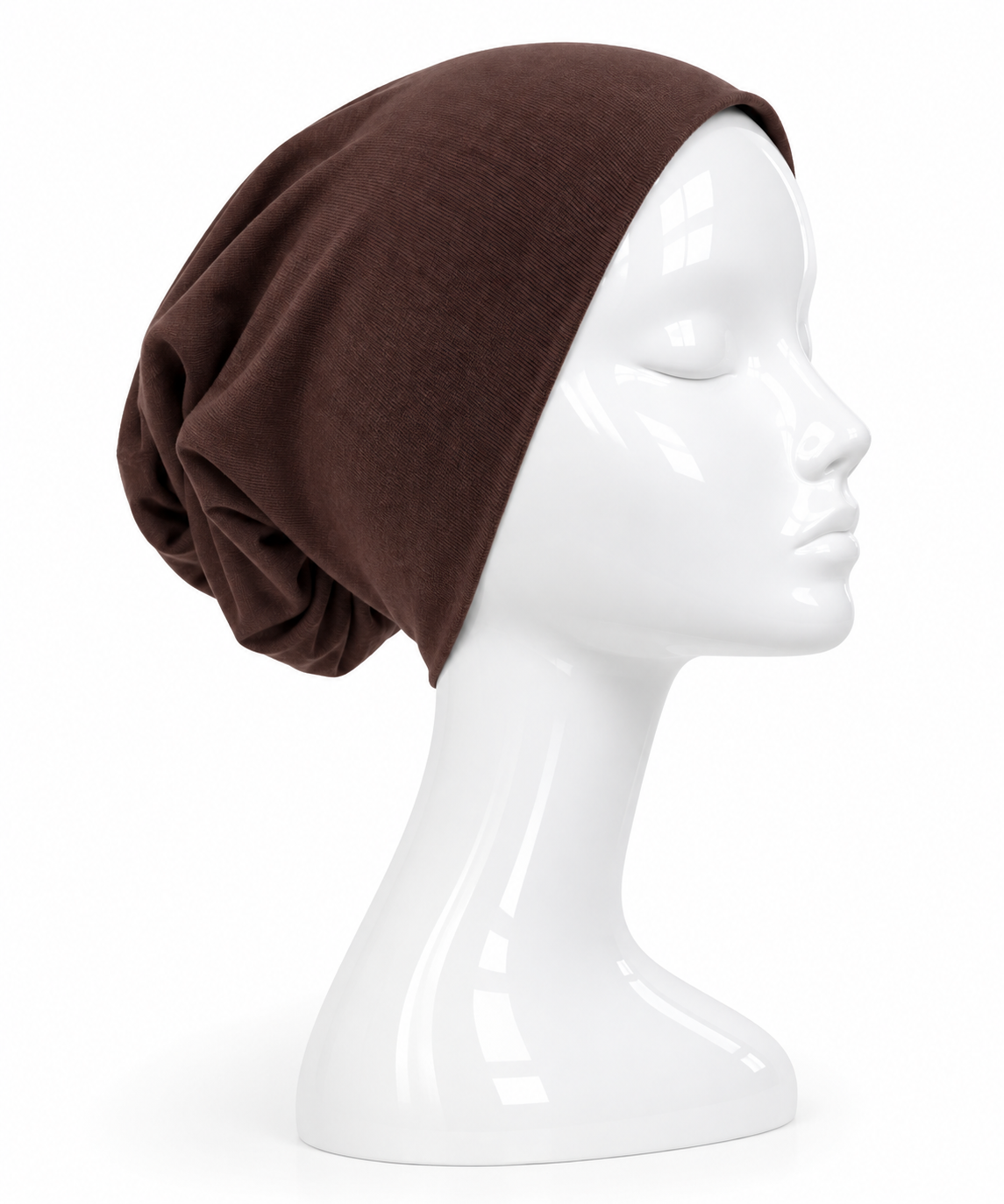 4cf4d76b-eedb-42b3-a887-31391f1920ab Bonnet Tube Fermé Taupe Marron – Image 1