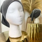 Bonnet Tube Gris Chiné Anthracite