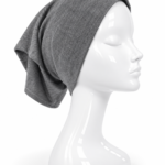 Bonnet Tube Gris Chiné Anthracite