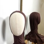 Hijab cagoule bamboo marron