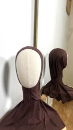 Hijab cagoule bamboo marron