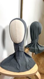 Hijab cagoule bamboo gris