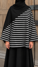 T-SHIRT MARIN NOIR & BLANC – Image 2