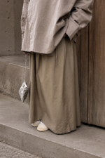 JUPE POP COTON TAUPE KAKI – Image 2