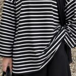 T-SHIRT MARIN NOIR & BLANC