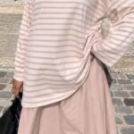 T-SHIRT MARIN ROSE