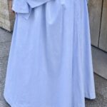 JUPE POP COTON BLEU CIEL