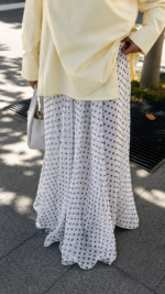 JUPE POIS ICONIQUE BLANC – Image 2