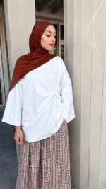 T-SHIRT BARREL BLANC
