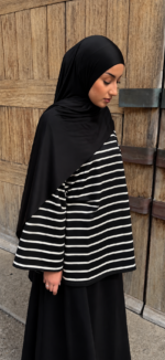 T-SHIRT MARIN NOIR & BLANC
