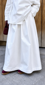 JUPE POP COTON BLANC