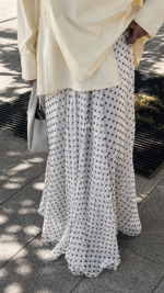 JUPE POIS ICONIQUE BLANC – Image 4