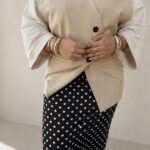 BLAZER SANS MANCHES BEIGE