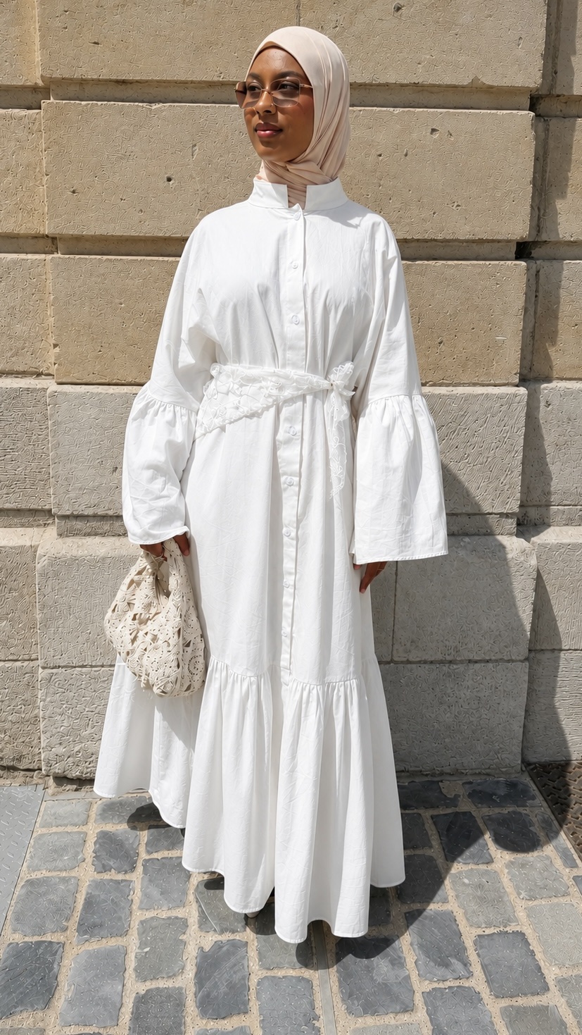 852aed8d-44bb-4430-ad96-c565df01cc87 ROBE CHLOÉ BLANC – Image 1