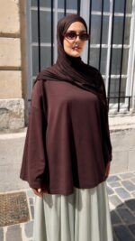 T-SHIRT CLOUD MARRON – Image 2