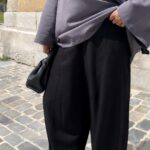 PANTALON BARREL NOIR