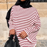 T-SHIRT MARIN CERISE