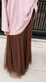 JUPE PIPA TULLE MARRON – Image 3