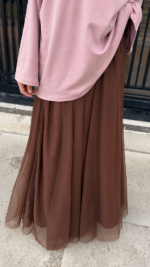 JUPE PIPA TULLE MARRON – Image 3