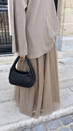 JUPE PIPA TULLE TAUPE – Image 2
