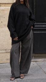 PANTALON BARREL SOFT GRIS – Image 2