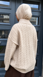 PULL MAILLE TAUPE – Image 2
