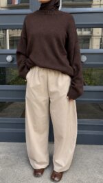 PANTALON BARREL SOFT BEIGE
