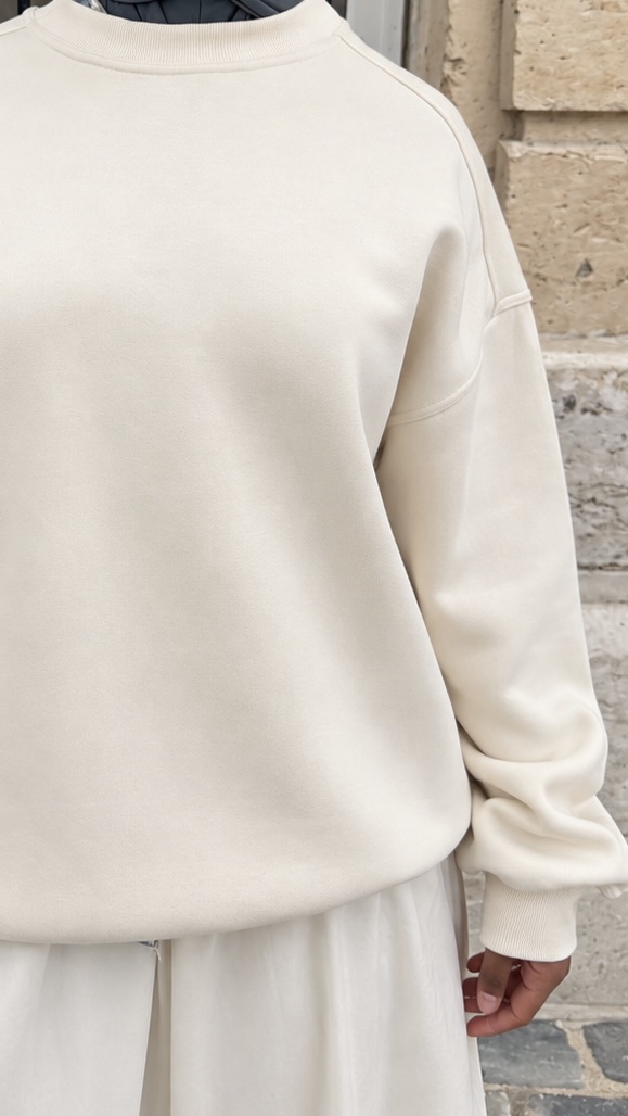 2b1b094c-5026-4db7-8b84-952d6ae79c12 SWEAT COTTON BEIGE – Image 1