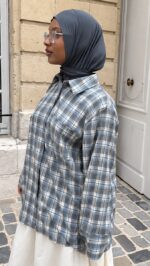 CHEMISE CHECKS BLEU – Image 2