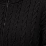 PULL MAILLE ZIP NOIR
