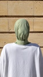 Cagoule Jersey Bambou — Vert Sauge