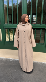IMPERMÉABLE À CAPUCHE BEIGE