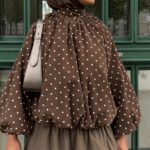 BLOUSE DOTTIE CHOCOLAT