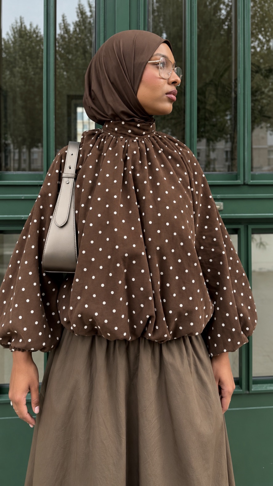 a43f3248-ab83-4c61-a04f-843e9a7e4c37 BLOUSE DOTTIE CHOCOLAT – Image 1