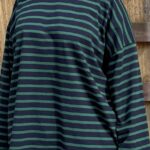 T-SHIRT MARIN BLEU & VERT