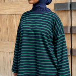 T-SHIRT MARIN BLEU & VERT