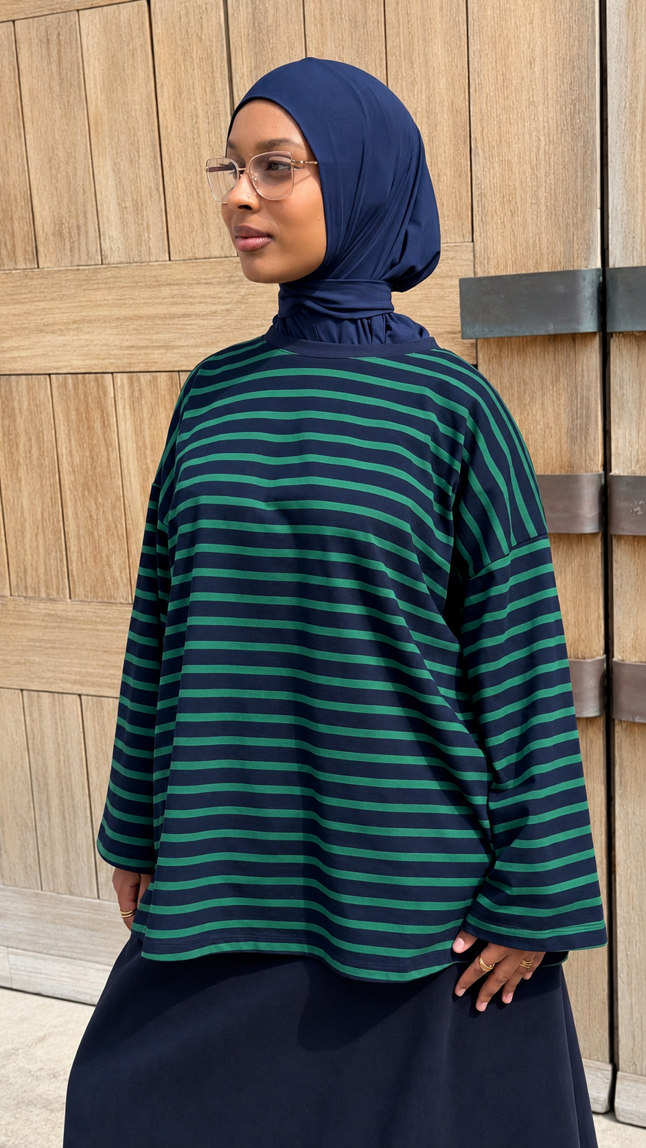 d01f539d-826c-49b3-8534-a4aa99a8e9e4 T-SHIRT MARIN BLEU & VERT – Image 1